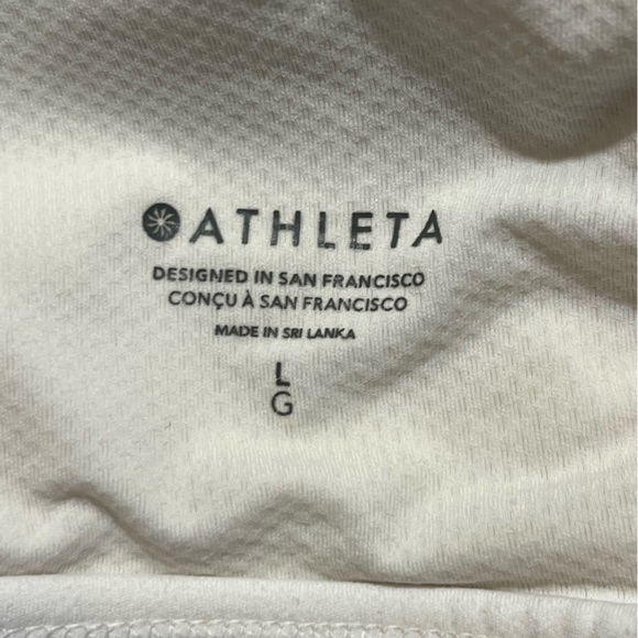 Athleta Exhale Bra White Large A-C cups - Picture 5 of 6